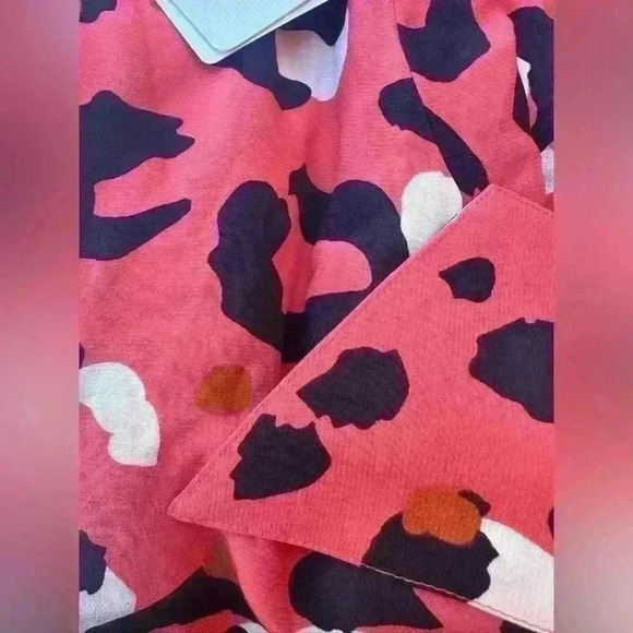 Ted Baker London Womens Dress 1 U.S. Size 2-4 Pink  Leopard Print Button Up $340 - Picture 6 of 8